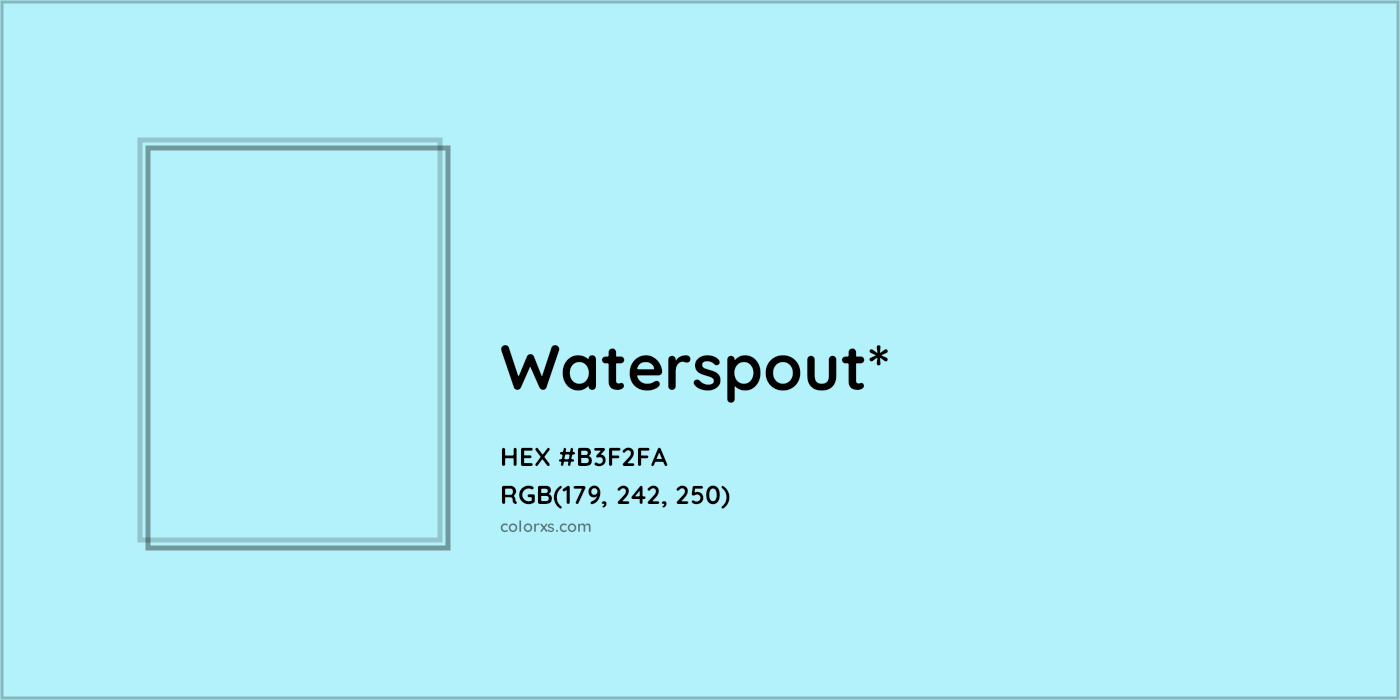 HEX #B3F2FA Color Name, Color Code, Palettes, Similar Paints, Images