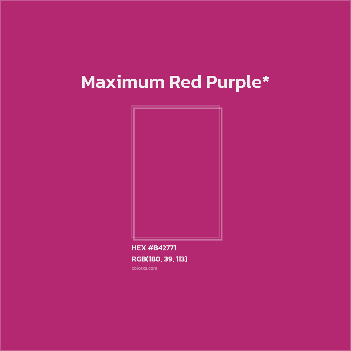 HEX #B42771 Color Name, Color Code, Palettes, Similar Paints, Images