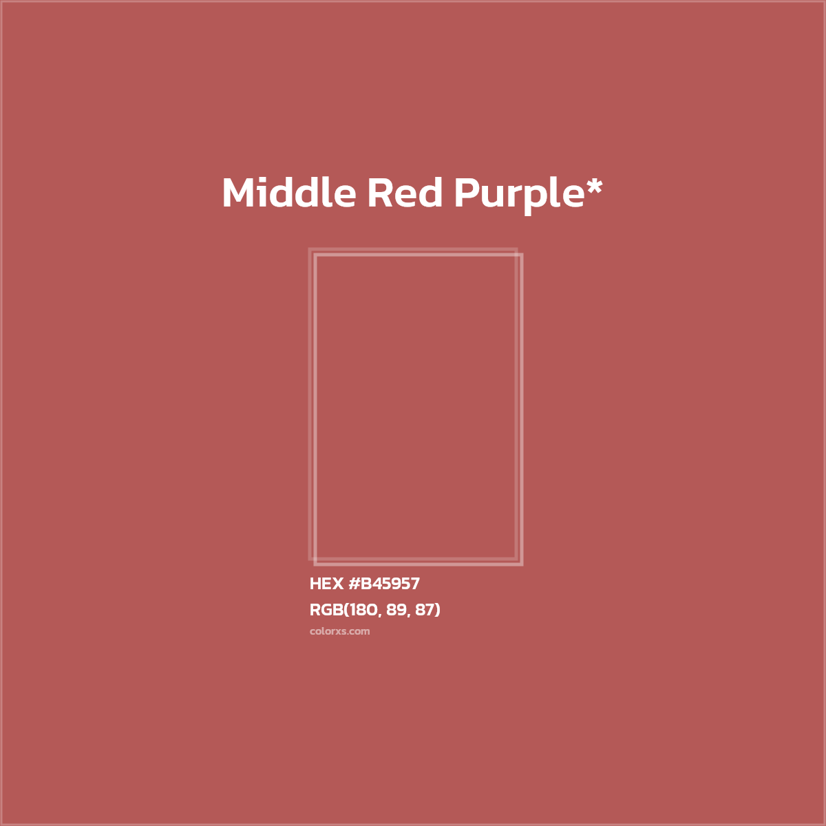 HEX #B45957 Color Name, Color Code, Palettes, Similar Paints, Images