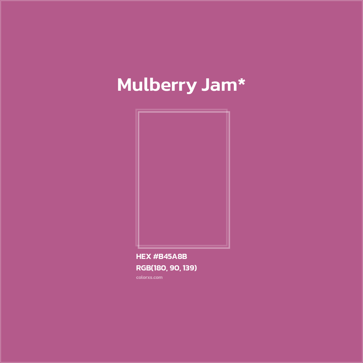 HEX #B45A8B Color Name, Color Code, Palettes, Similar Paints, Images