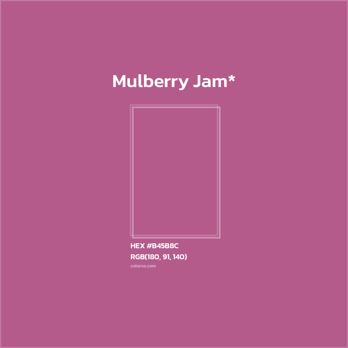 HEX #B45B8C Color Name, Color Code, Palettes, Similar Paints, Images