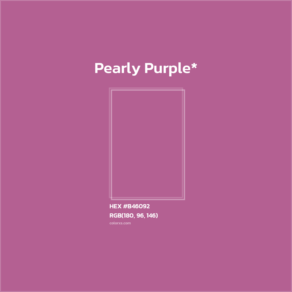 HEX #B46092 Color Name, Color Code, Palettes, Similar Paints, Images