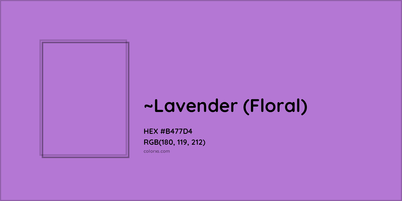 HEX #B477D4 Color Name, Color Code, Palettes, Similar Paints, Images