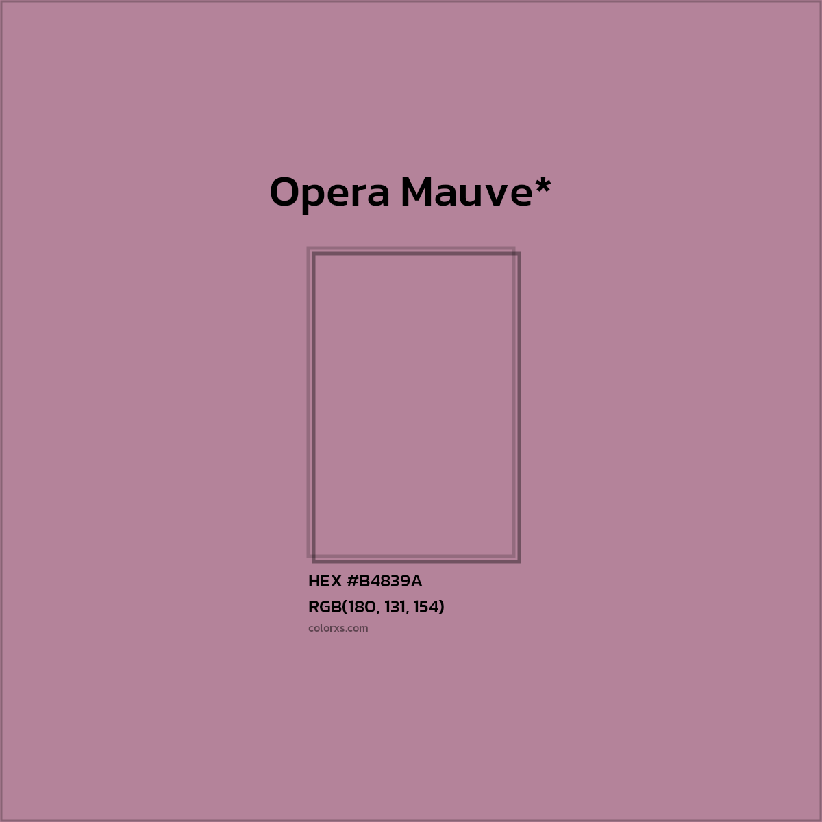 HEX #B4839A Color Name, Color Code, Palettes, Similar Paints, Images