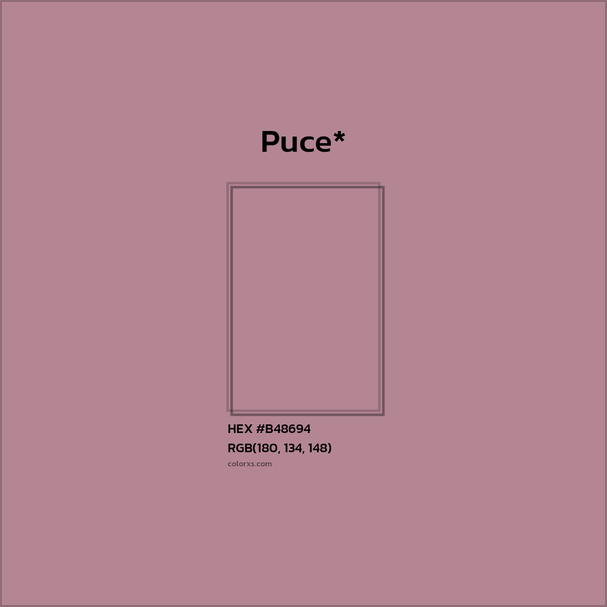 HEX #B48694 Color Name, Color Code, Palettes, Similar Paints, Images