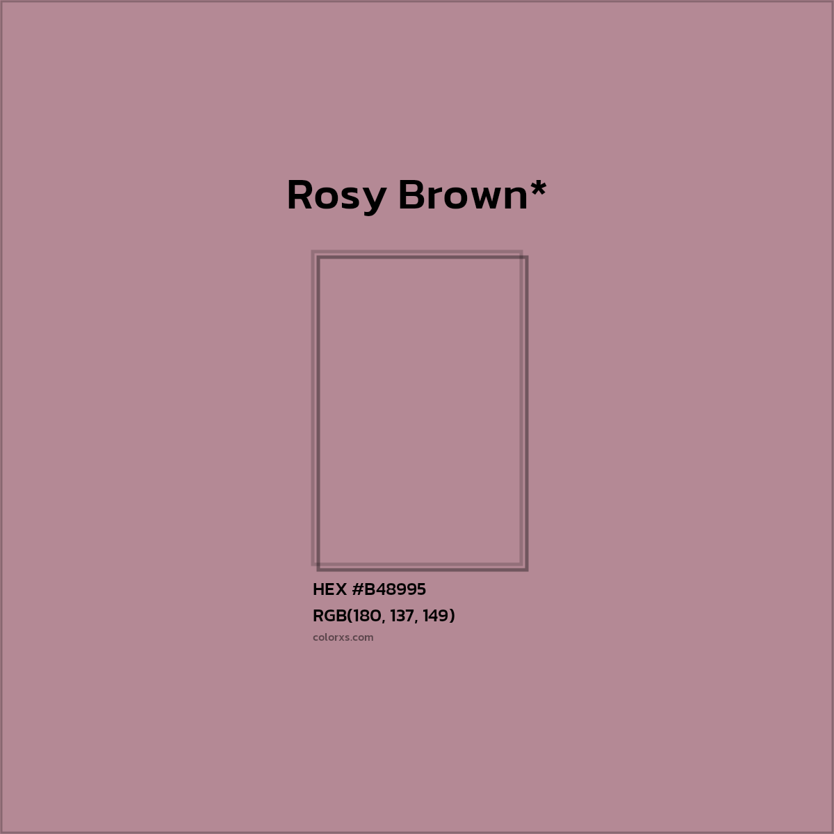 HEX #B48995 Color Name, Color Code, Palettes, Similar Paints, Images