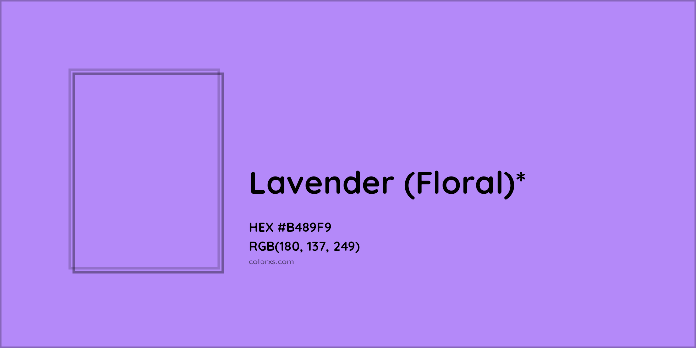 HEX #B489F9 Color Name, Color Code, Palettes, Similar Paints, Images