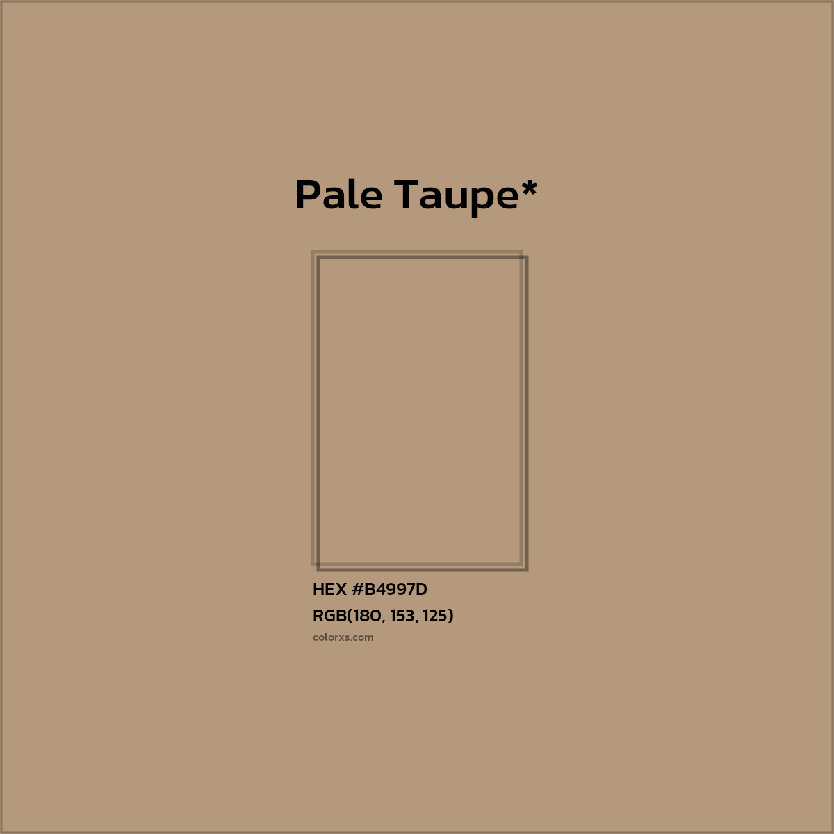 HEX #B4997D Color Name, Color Code, Palettes, Similar Paints, Images