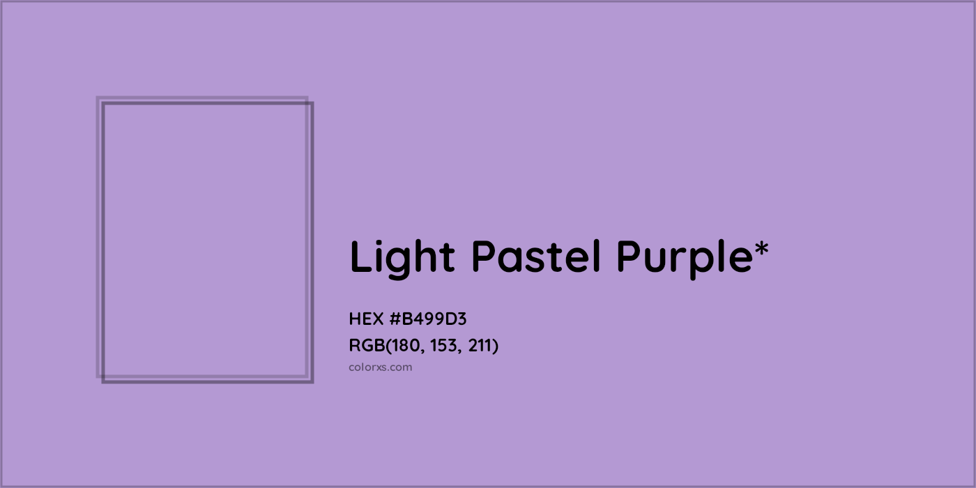 HEX #B499D3 Color Name, Color Code, Palettes, Similar Paints, Images