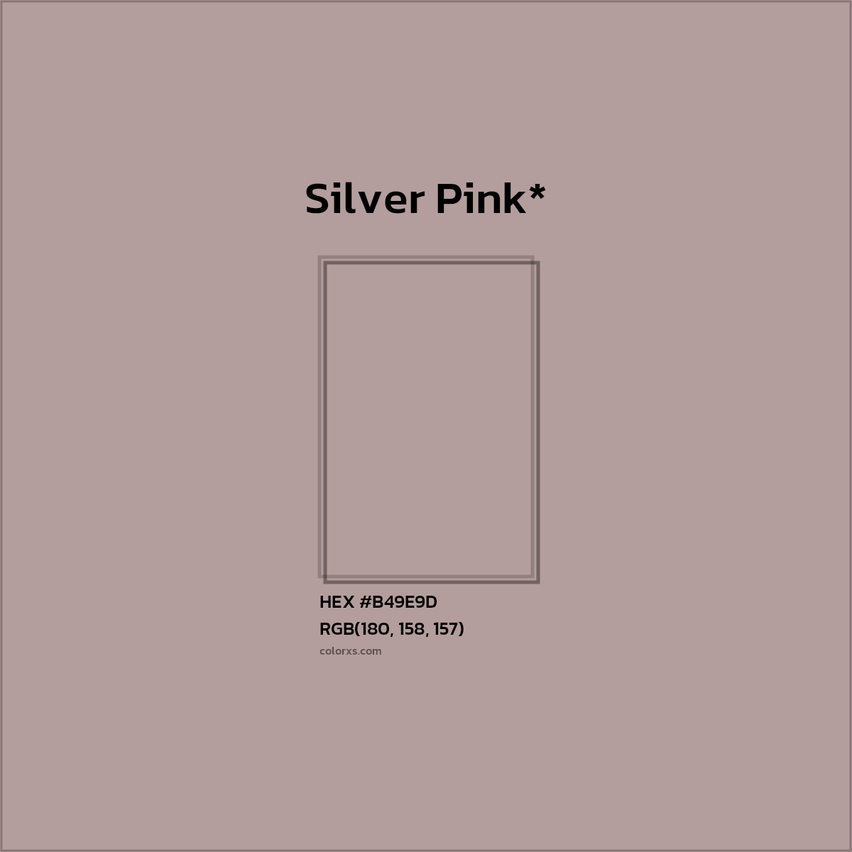 HEX #B49E9D Color Name, Color Code, Palettes, Similar Paints, Images