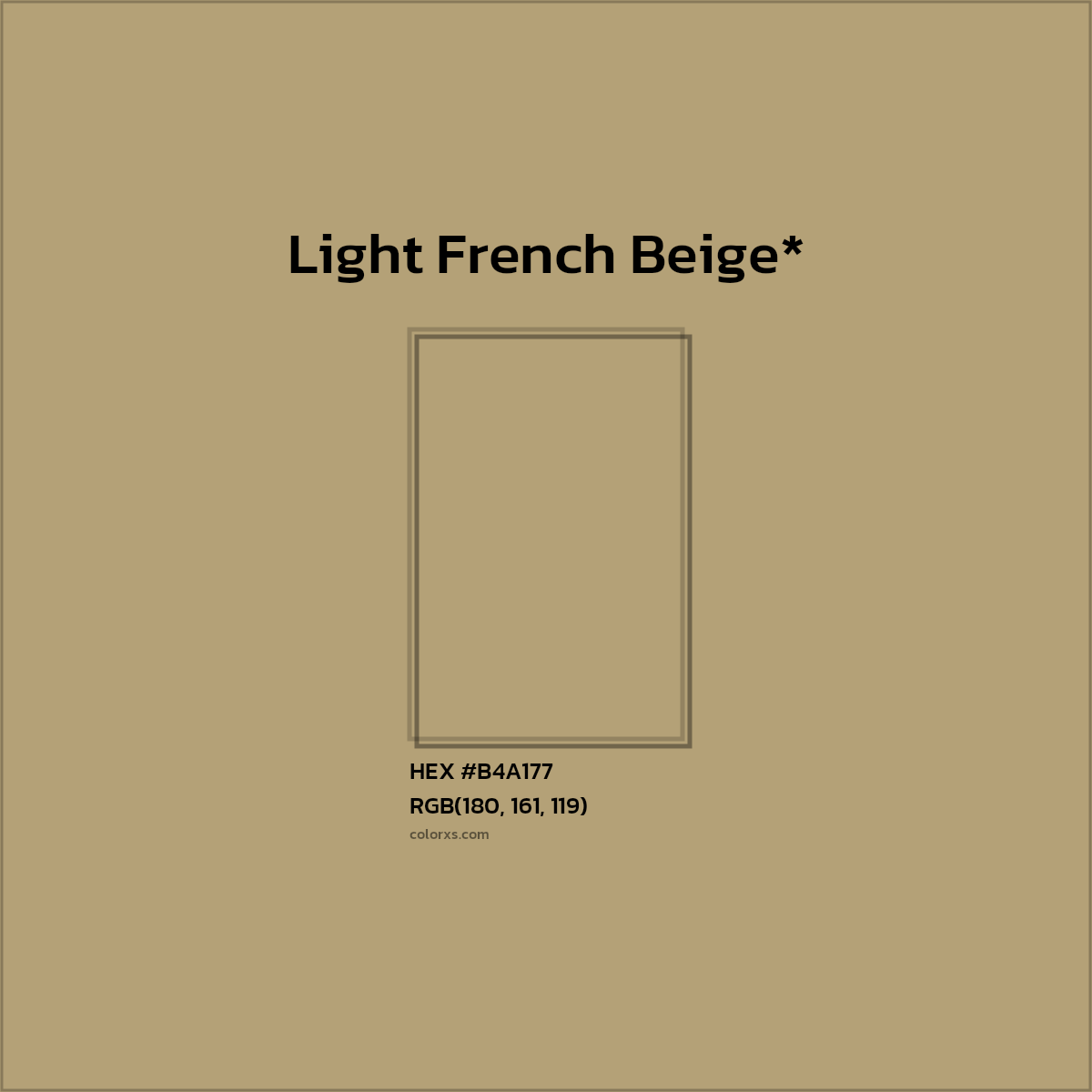 HEX #B4A177 Color Name, Color Code, Palettes, Similar Paints, Images