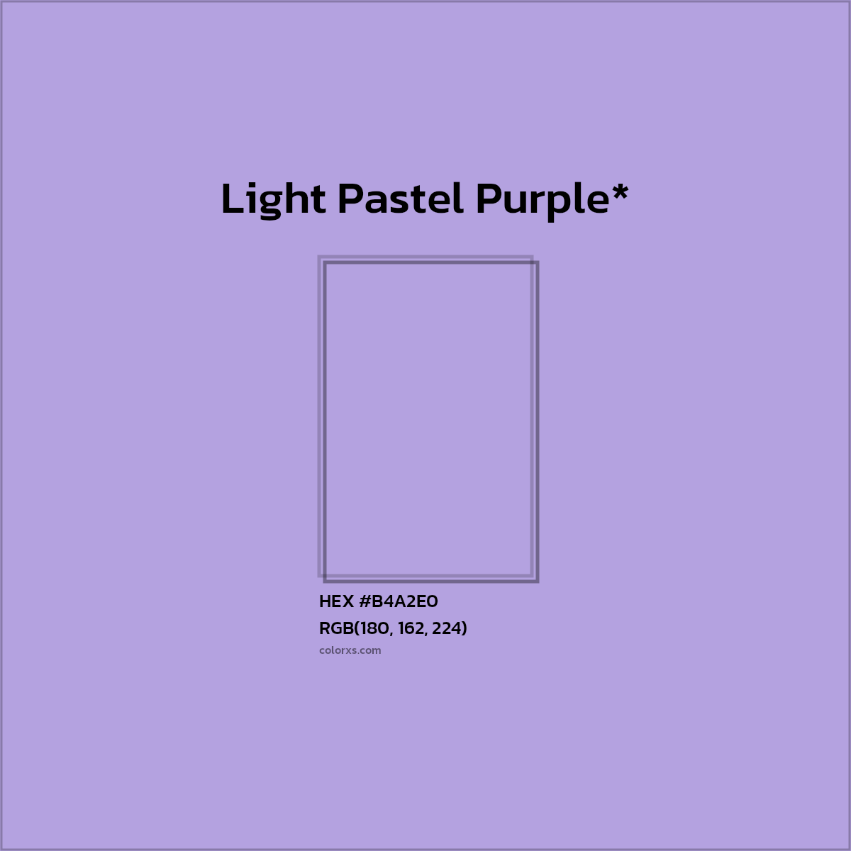 HEX #B4A2E0 Color Name, Color Code, Palettes, Similar Paints, Images