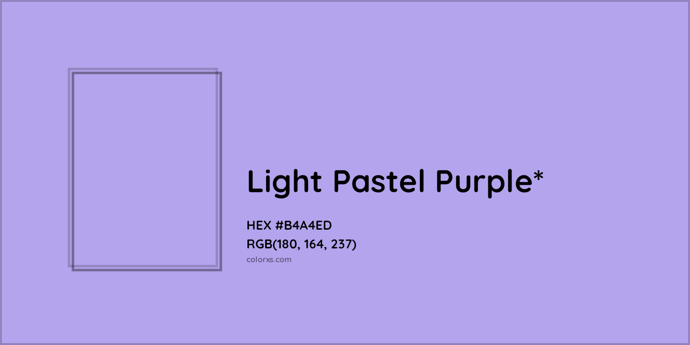 HEX #B4A4ED Color Name, Color Code, Palettes, Similar Paints, Images