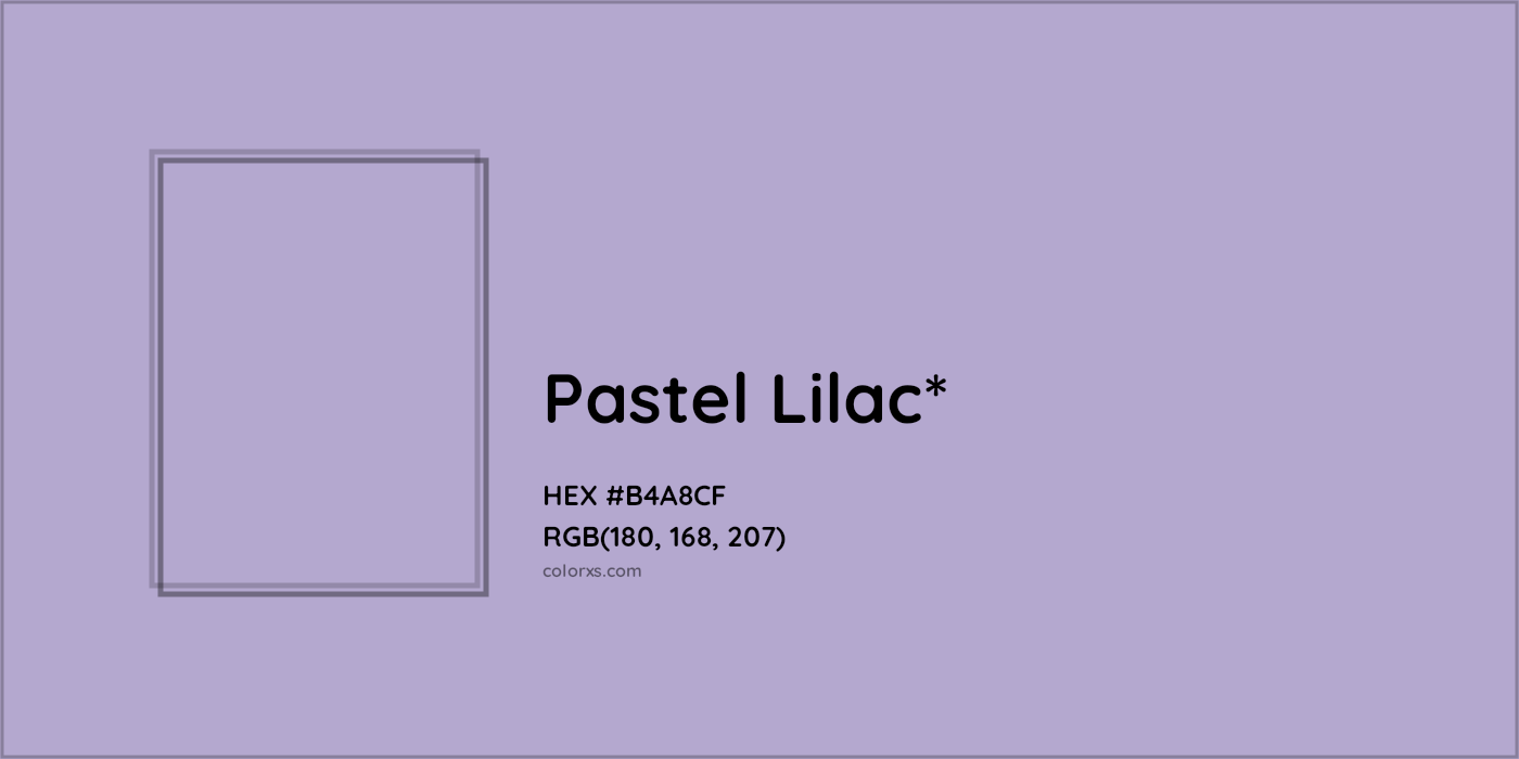 HEX #B4A8CF Color Name, Color Code, Palettes, Similar Paints, Images