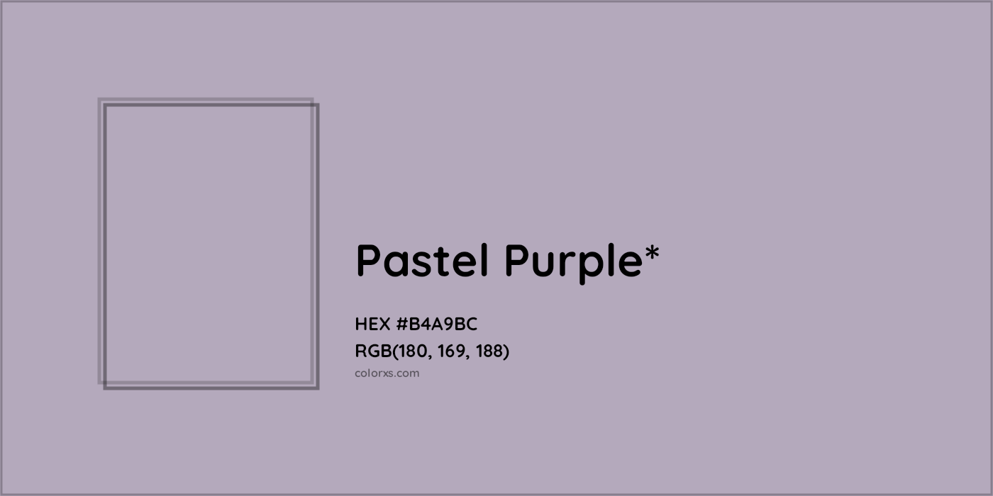 HEX #B4A9BC Color Name, Color Code, Palettes, Similar Paints, Images