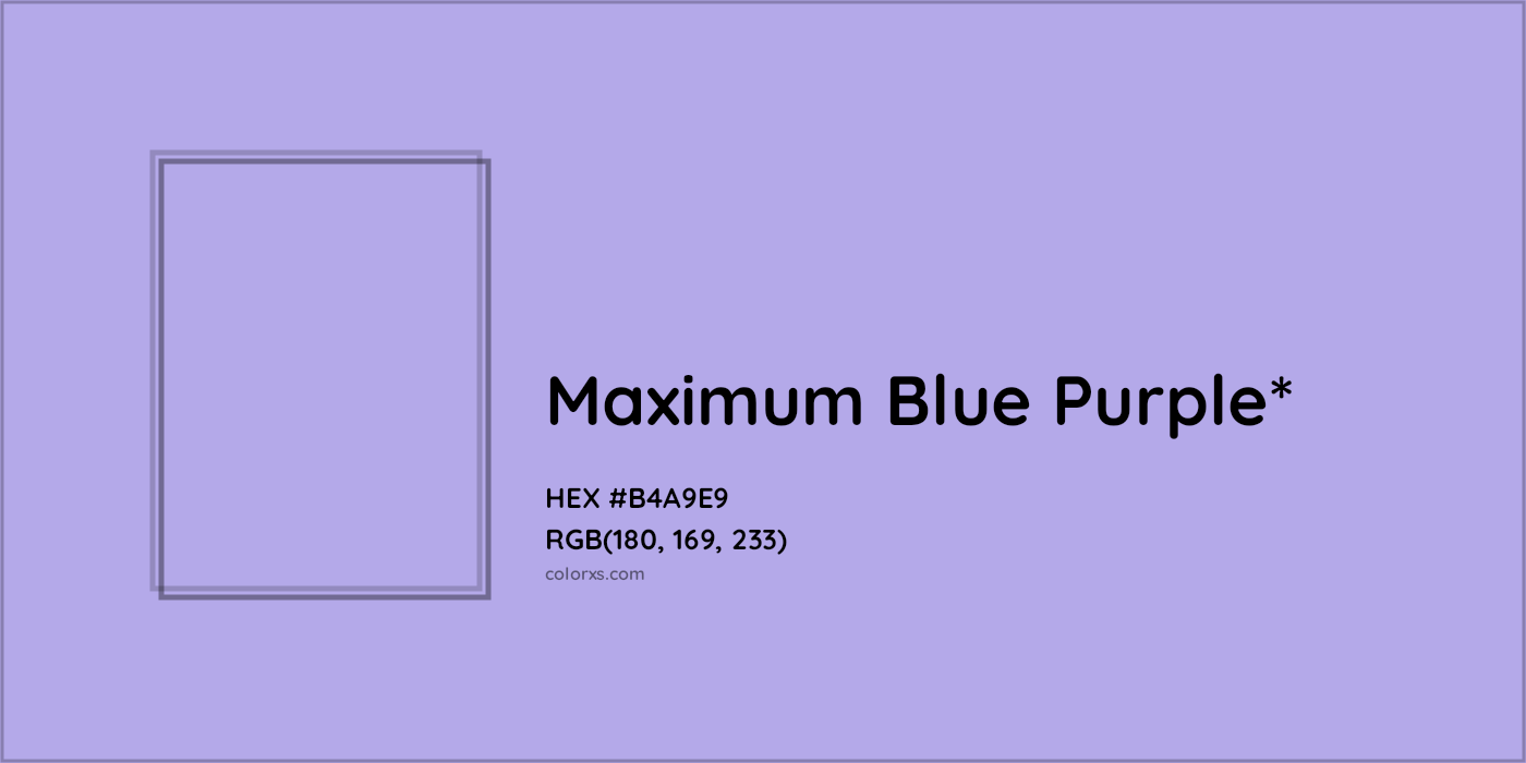 HEX #B4A9E9 Color Name, Color Code, Palettes, Similar Paints, Images
