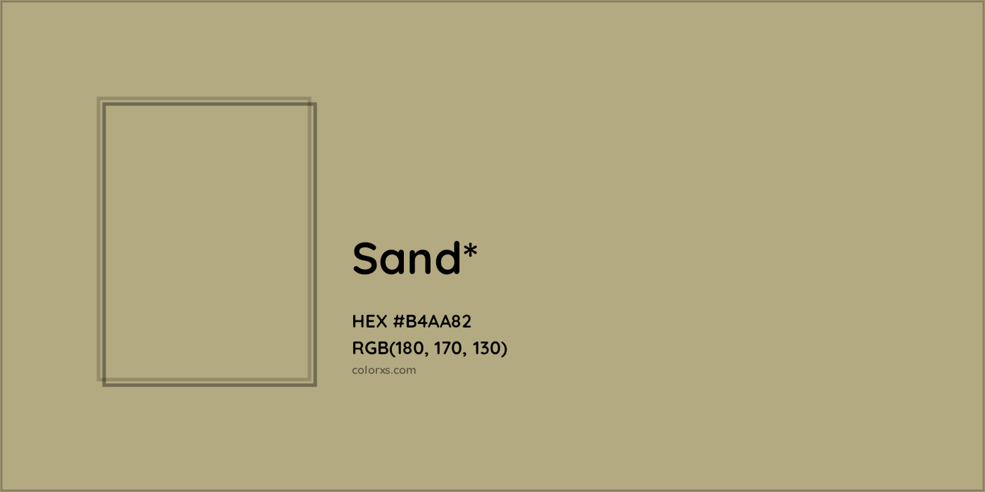 HEX #B4AA82 Color Name, Color Code, Palettes, Similar Paints, Images