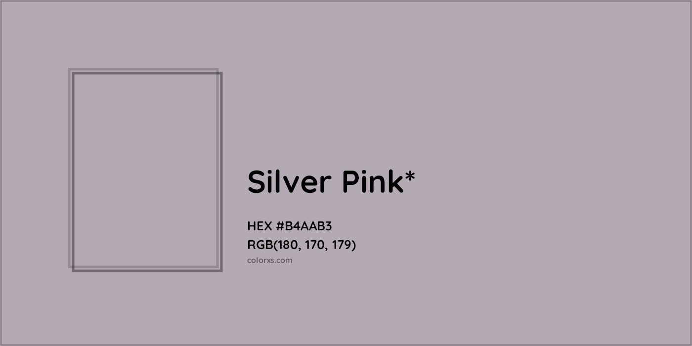 HEX #B4AAB3 Color Name, Color Code, Palettes, Similar Paints, Images
