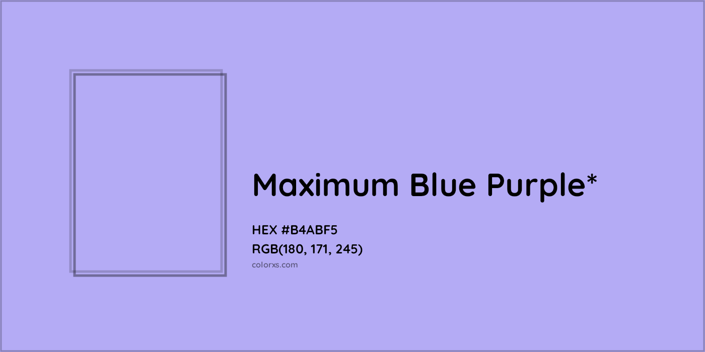 HEX #B4ABF5 Color Name, Color Code, Palettes, Similar Paints, Images