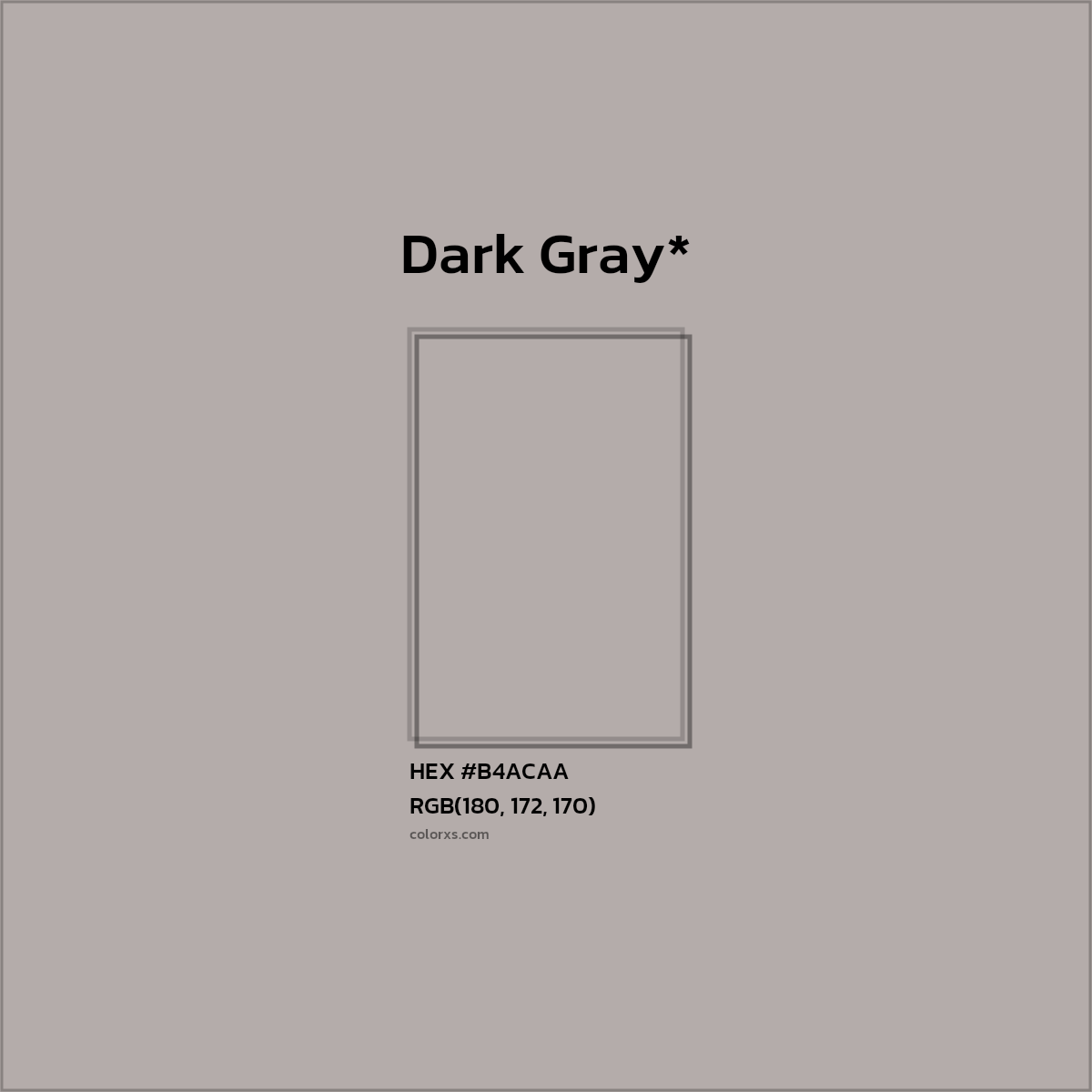 HEX #B4ACAA Color Name, Color Code, Palettes, Similar Paints, Images