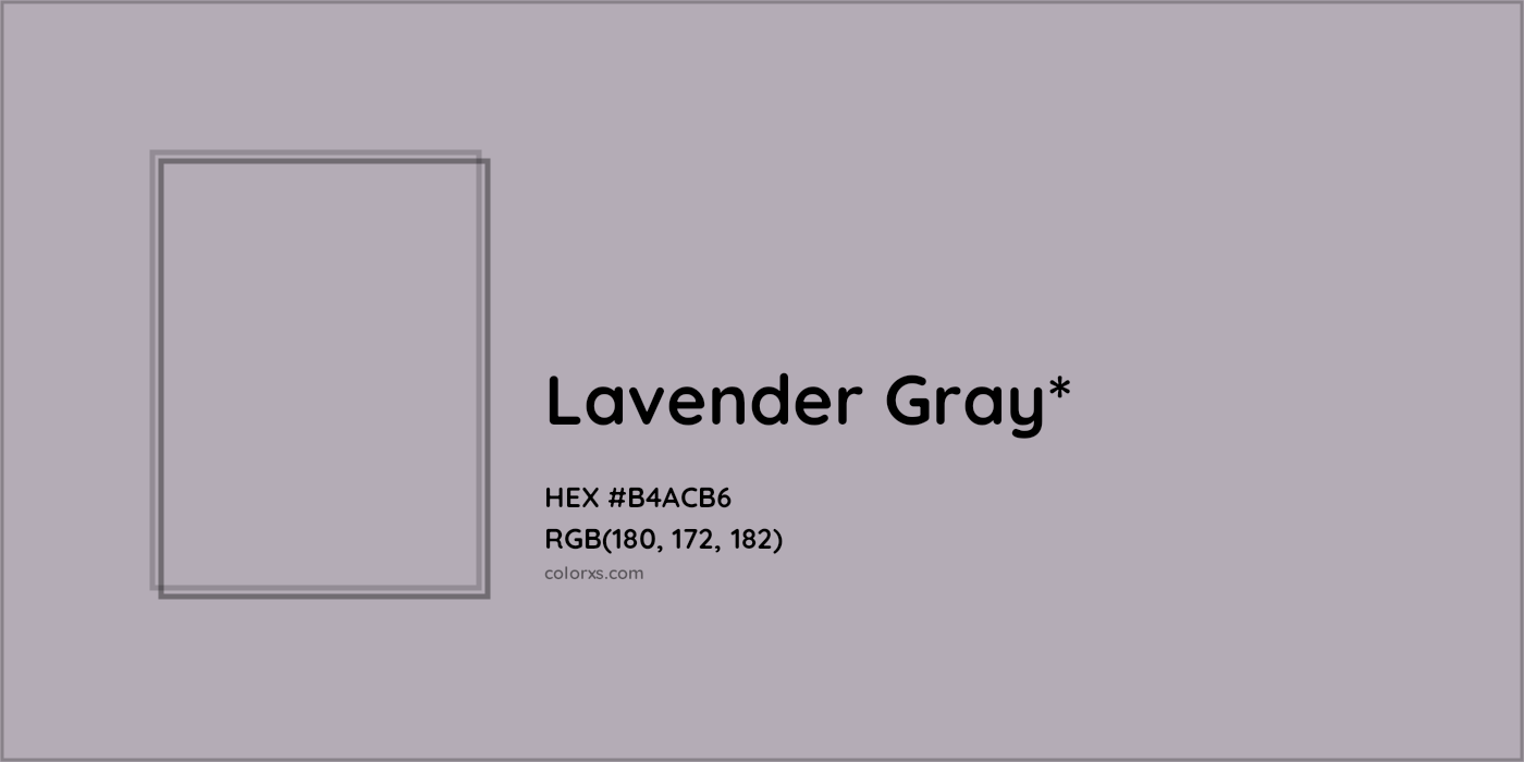 HEX #B4ACB6 Color Name, Color Code, Palettes, Similar Paints, Images