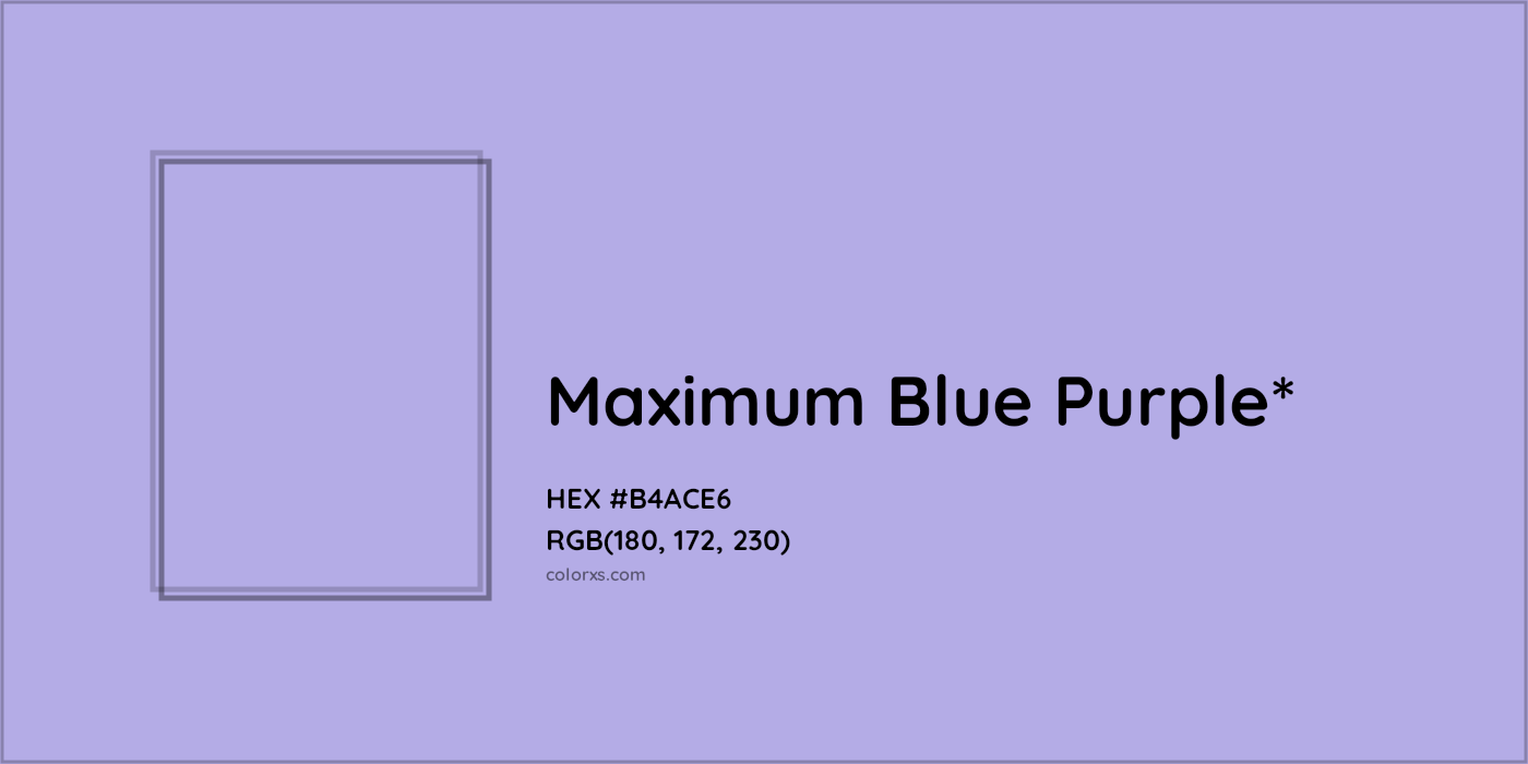 HEX #B4ACE6 Color Name, Color Code, Palettes, Similar Paints, Images