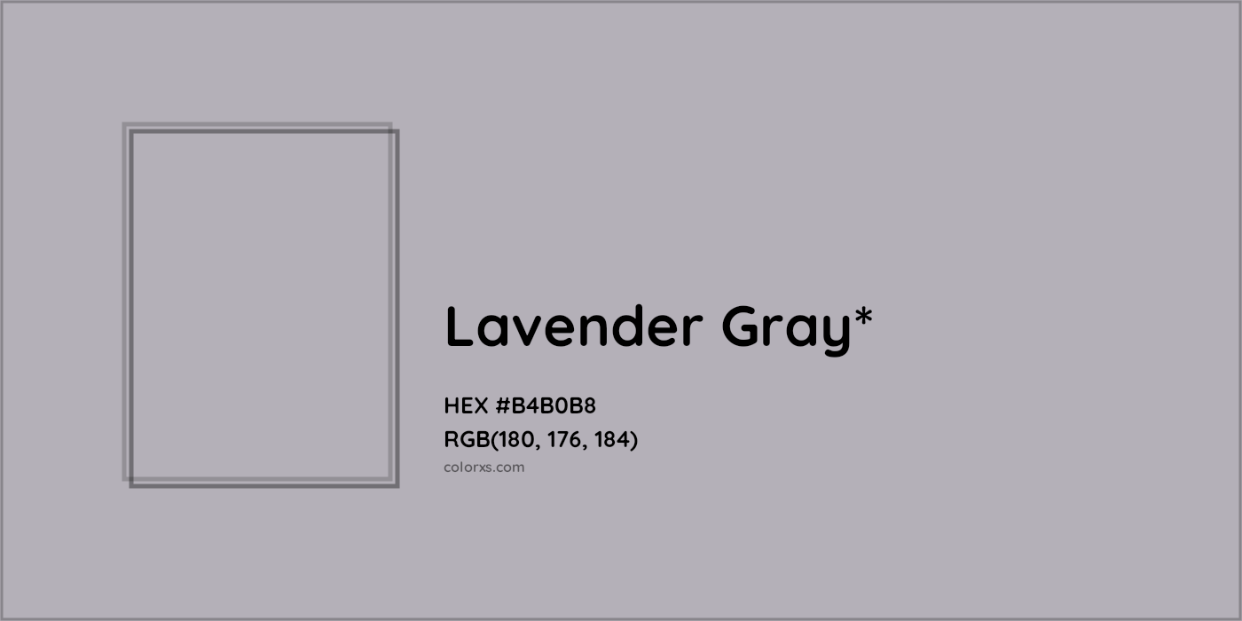 HEX #B4B0B8 Color Name, Color Code, Palettes, Similar Paints, Images