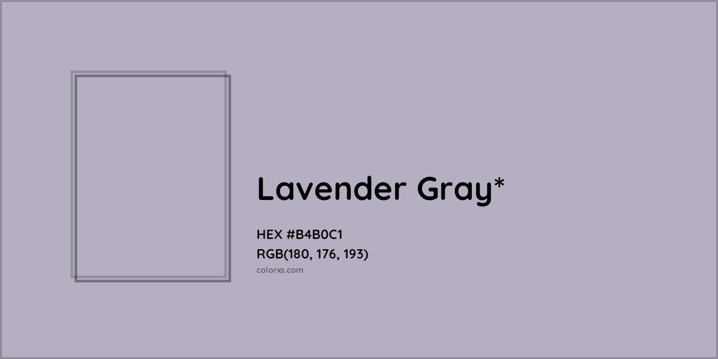 HEX #B4B0C1 Color Name, Color Code, Palettes, Similar Paints, Images