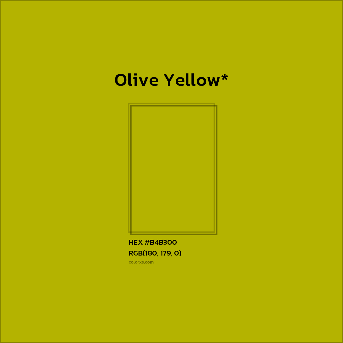 HEX #B4B300 Color Name, Color Code, Palettes, Similar Paints, Images