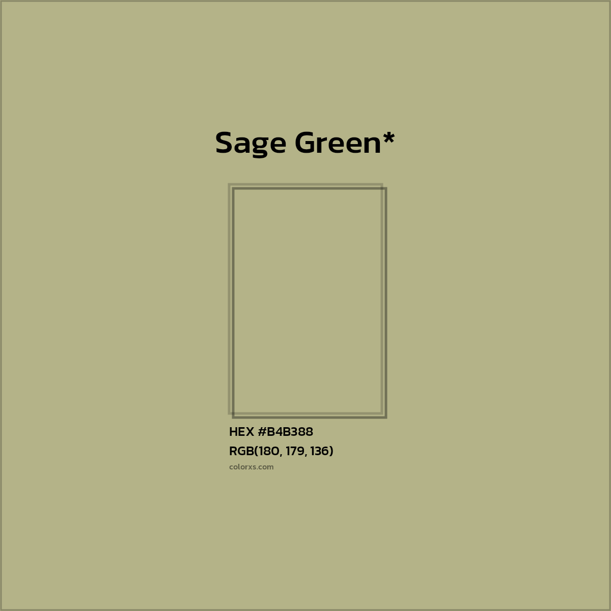 HEX #B4B388 Color Name, Color Code, Palettes, Similar Paints, Images