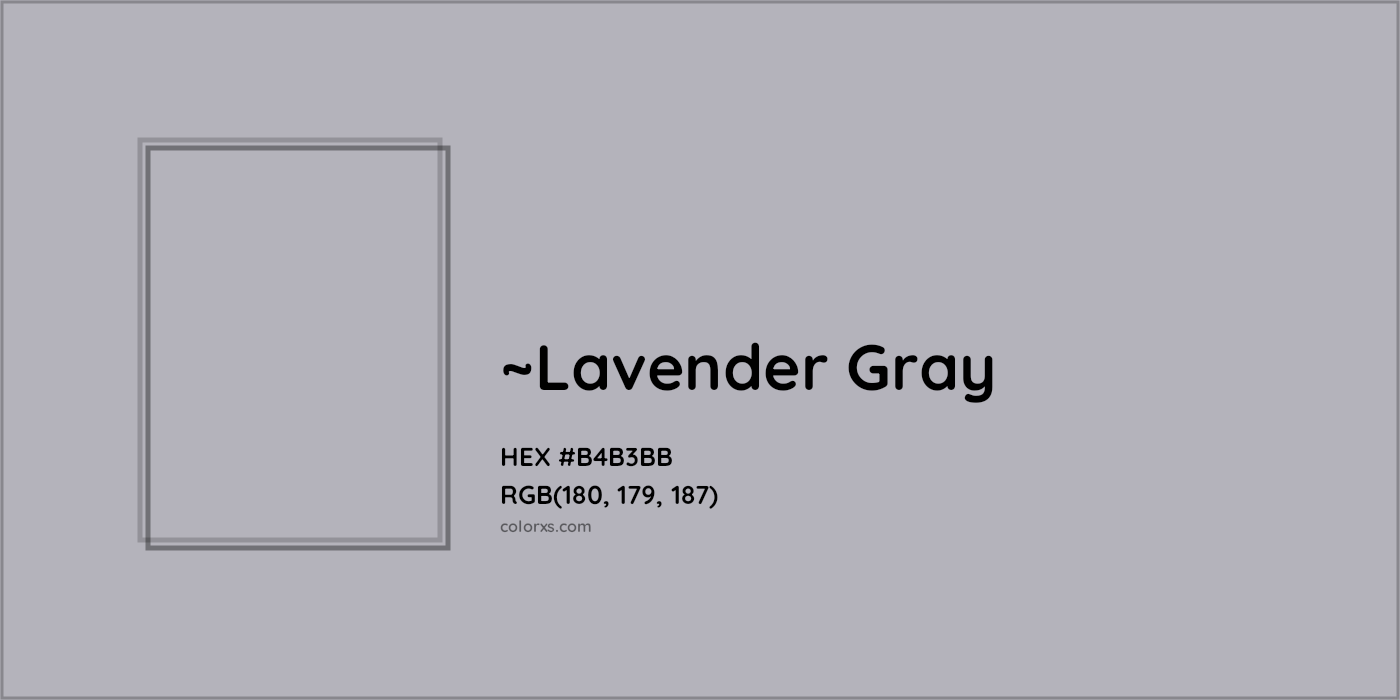 HEX #B4B3BB Color Name, Color Code, Palettes, Similar Paints, Images