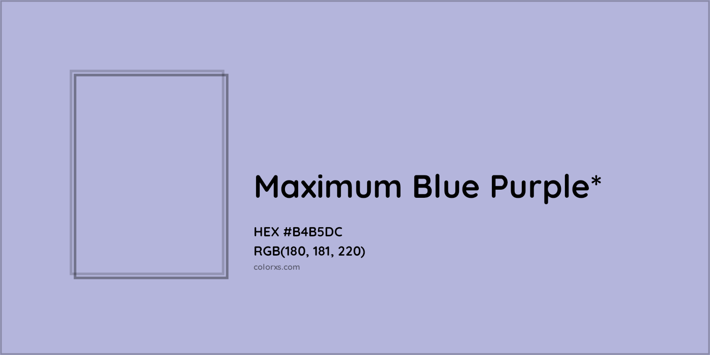 HEX #B4B5DC Color Name, Color Code, Palettes, Similar Paints, Images