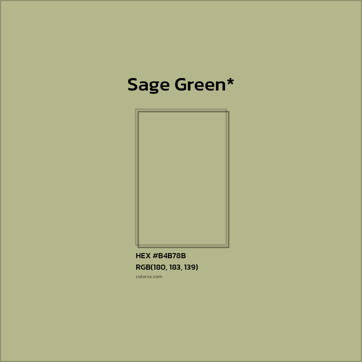 HEX #B4B78B Color Name, Color Code, Palettes, Similar Paints, Images
