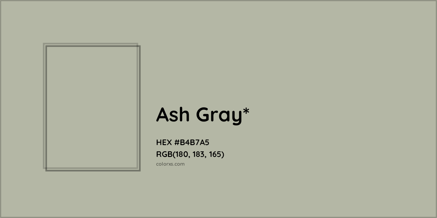 HEX #B4B7A5 Color Name, Color Code, Palettes, Similar Paints, Images