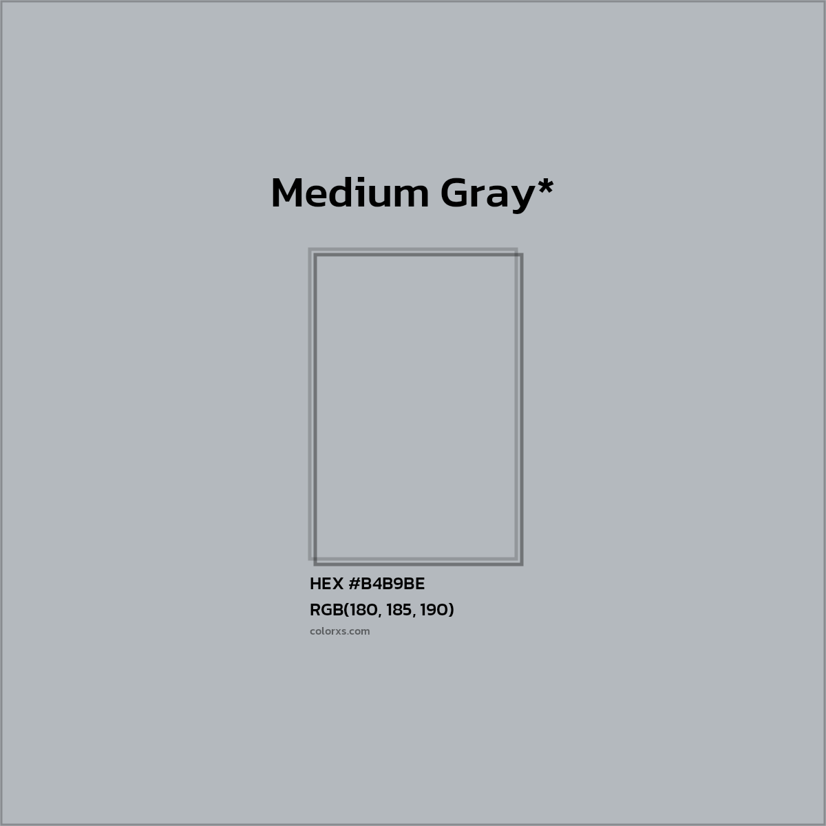 HEX #B4B9BE Color Name, Color Code, Palettes, Similar Paints, Images