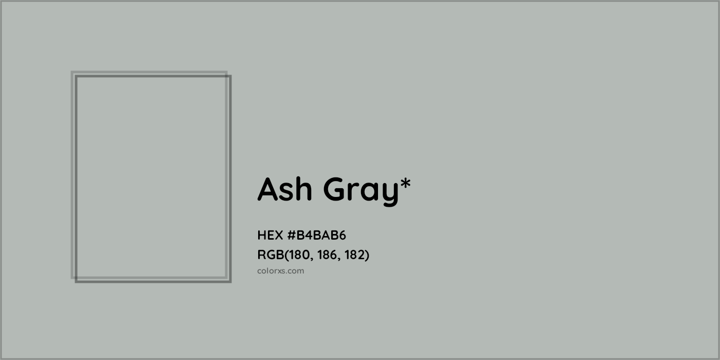 HEX #B4BAB6 Color Name, Color Code, Palettes, Similar Paints, Images