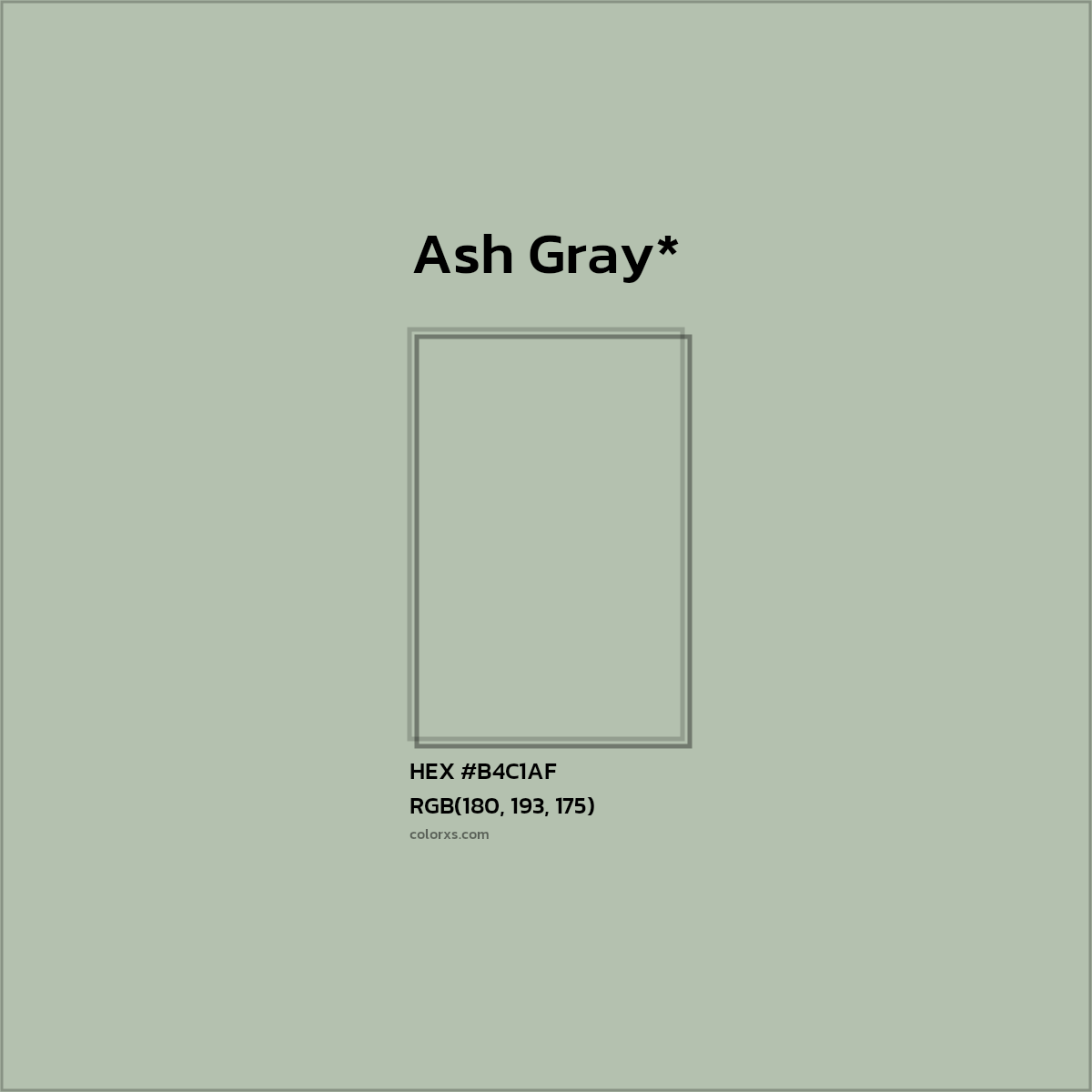 HEX #B4C1AF Color Name, Color Code, Palettes, Similar Paints, Images