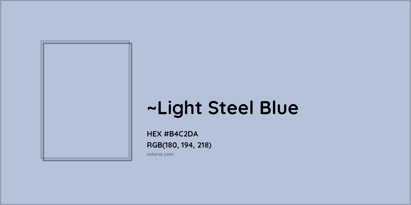 HEX #B4C2DA Color Name, Color Code, Palettes, Similar Paints, Images