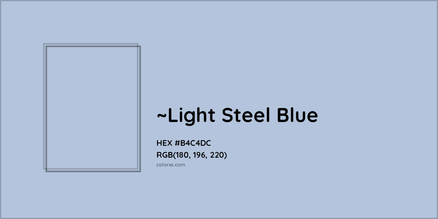 HEX #B4C4DC Color Name, Color Code, Palettes, Similar Paints, Images