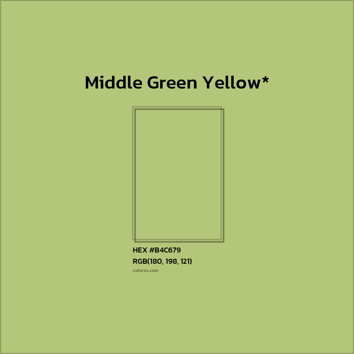 HEX #B4C679 Color Name, Color Code, Palettes, Similar Paints, Images