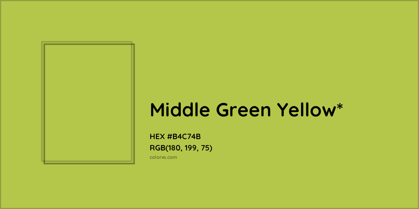 HEX #B4C74B Color Name, Color Code, Palettes, Similar Paints, Images