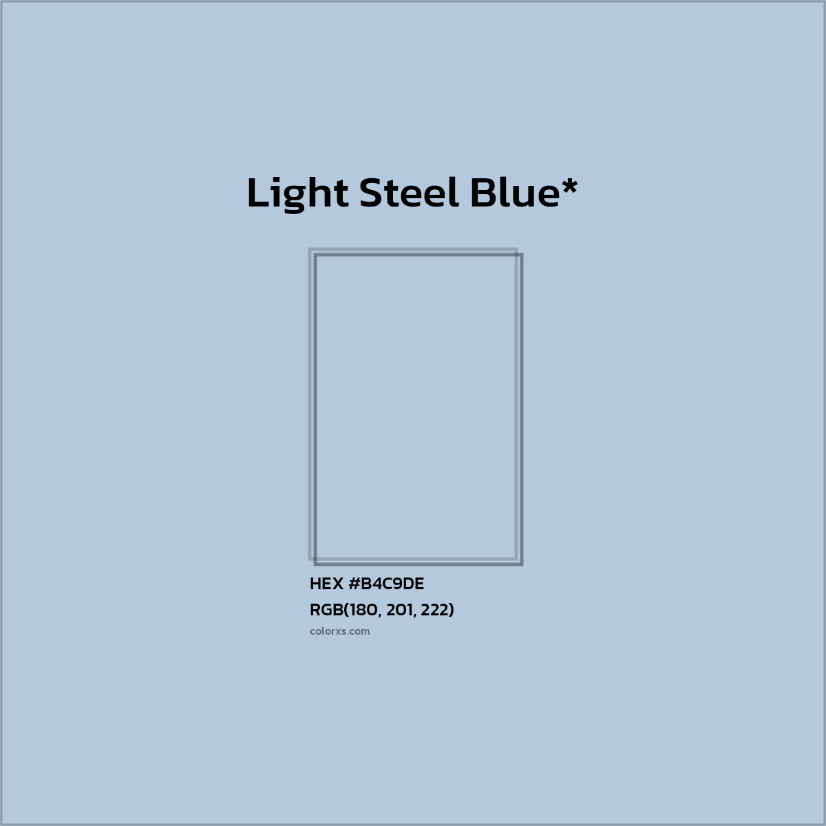 HEX #B4C9DE Color Name, Color Code, Palettes, Similar Paints, Images