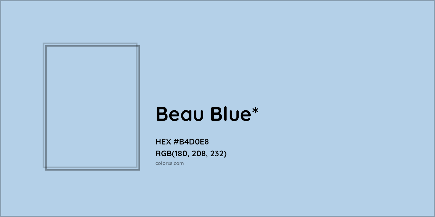 HEX #B4D0E8 Color Name, Color Code, Palettes, Similar Paints, Images