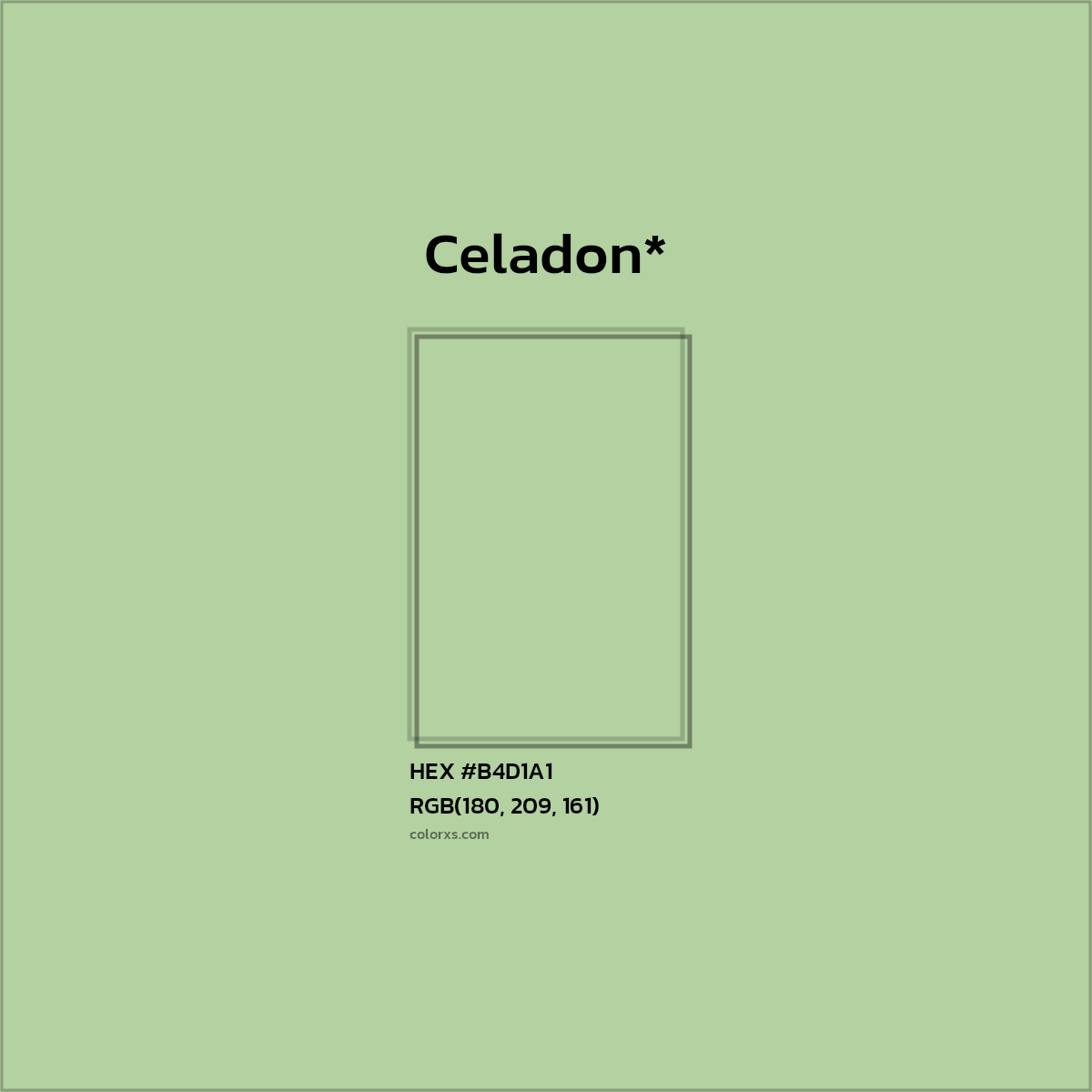 HEX #B4D1A1 Color Name, Color Code, Palettes, Similar Paints, Images