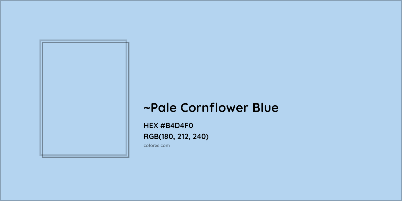 HEX #B4D4F0 Color Name, Color Code, Palettes, Similar Paints, Images