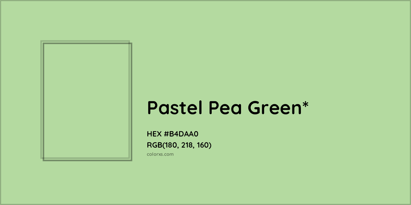 HEX #B4DAA0 Color Name, Color Code, Palettes, Similar Paints, Images