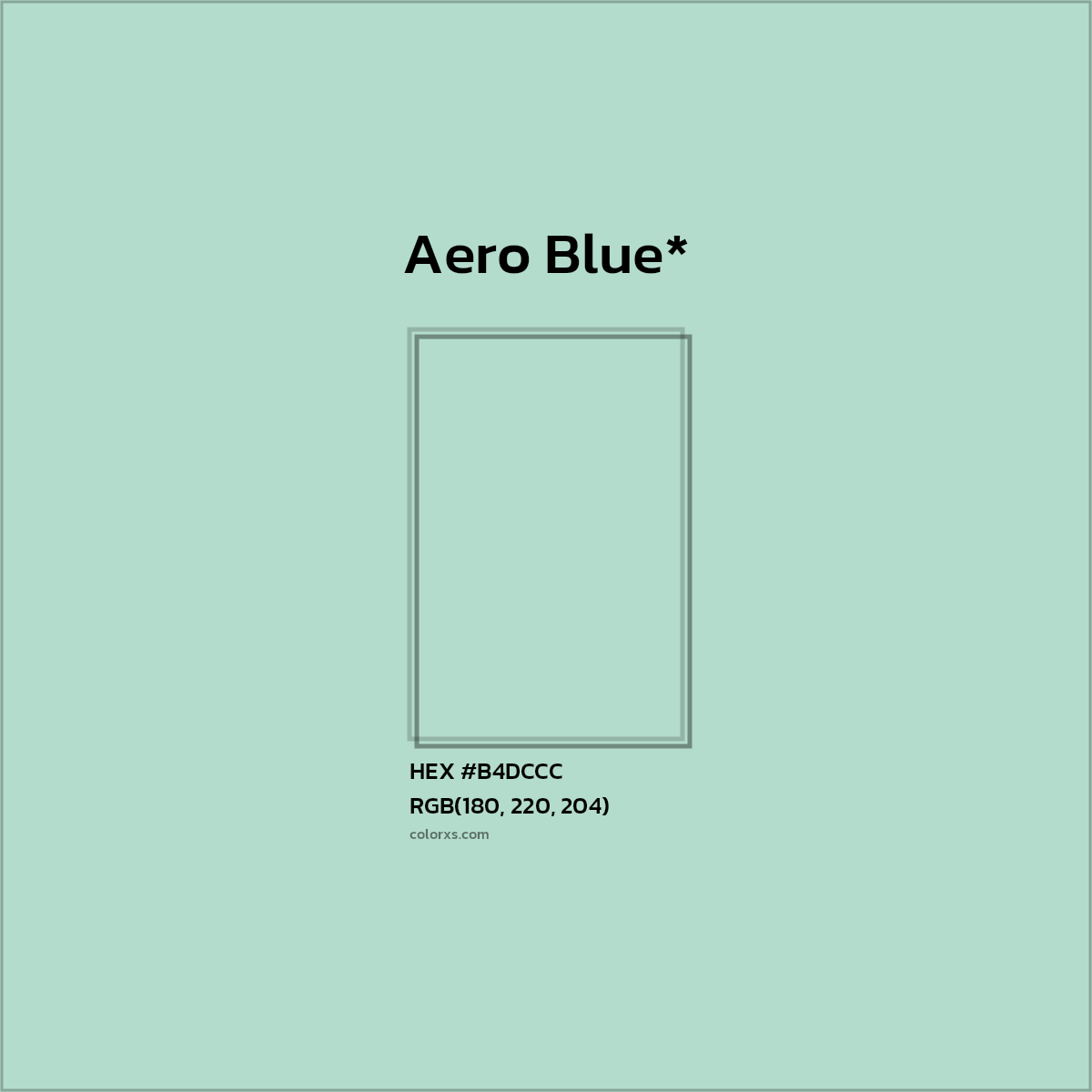 HEX #B4DCCC Color Name, Color Code, Palettes, Similar Paints, Images