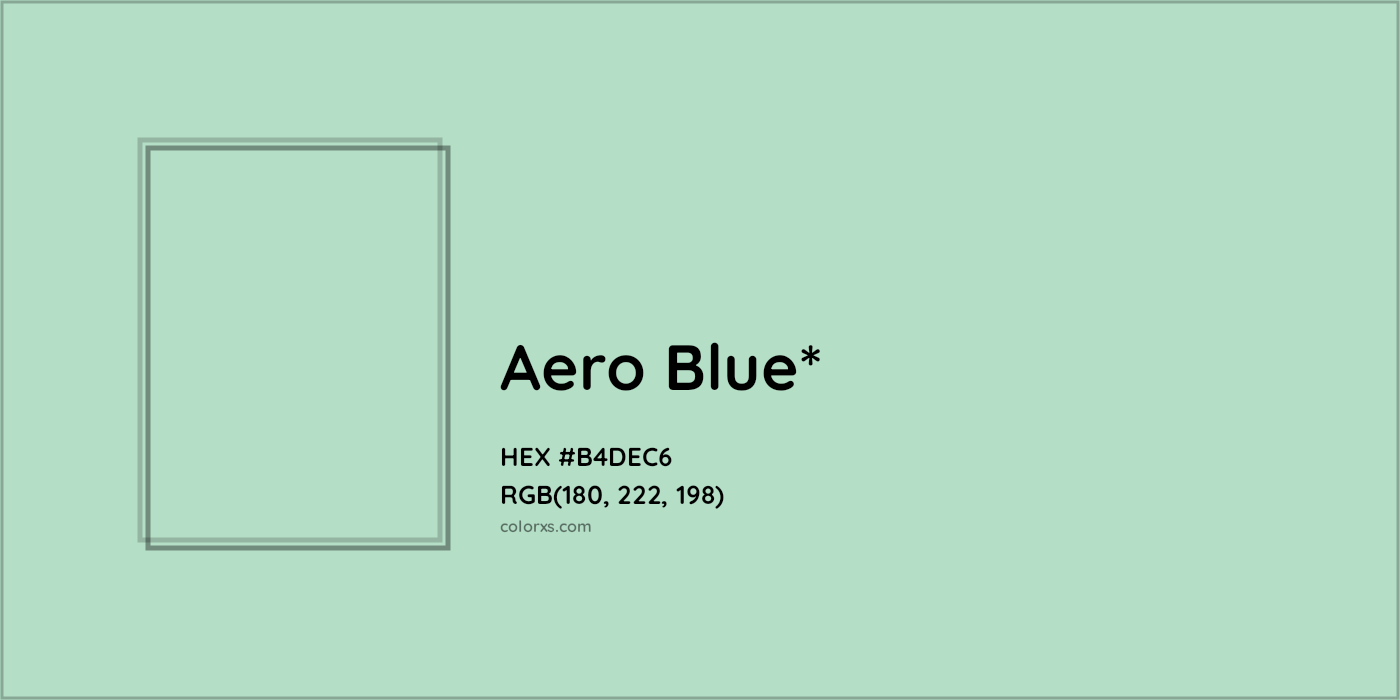 HEX #B4DEC6 Color Name, Color Code, Palettes, Similar Paints, Images