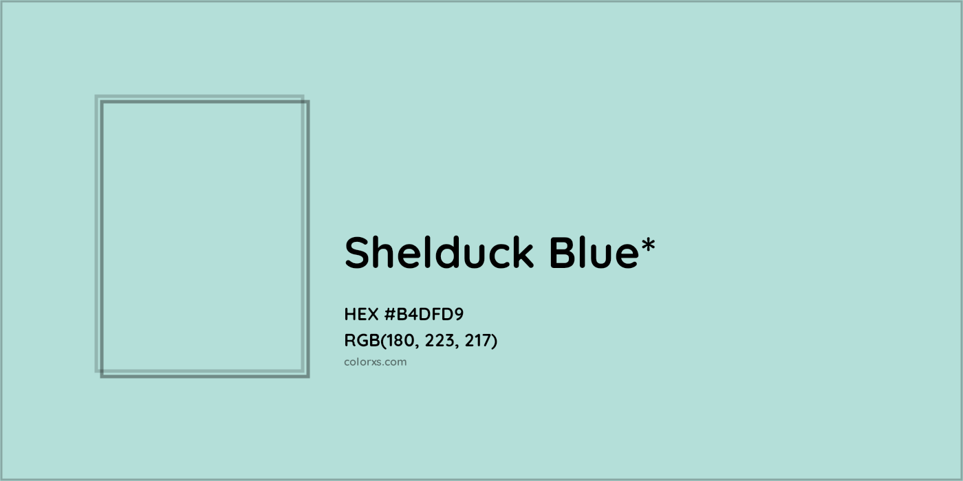 HEX #B4DFD9 Color Name, Color Code, Palettes, Similar Paints, Images