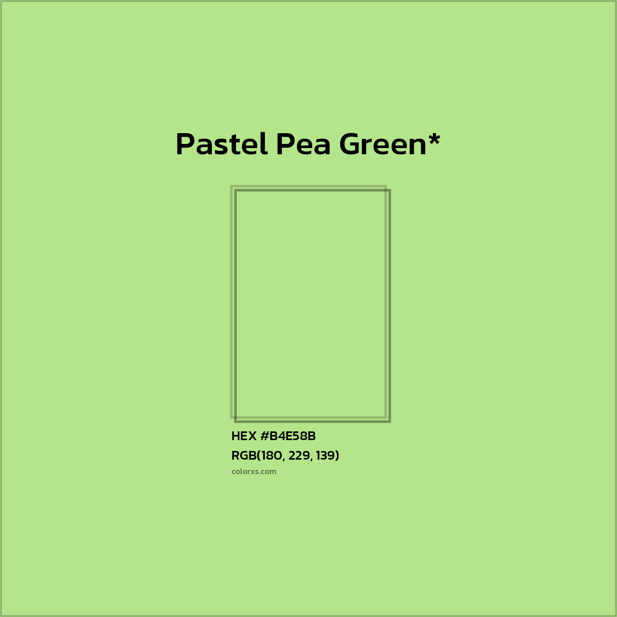 HEX #B4E58B Color Name, Color Code, Palettes, Similar Paints, Images